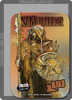 Sand Warrior MTG token 1/1