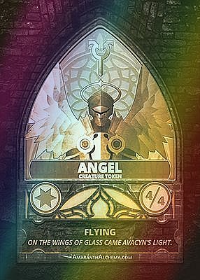 Angel MTG token 4/4 (v.2)