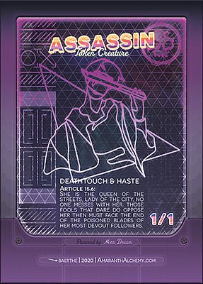 Assassin MTG token 1/1 (v.2)