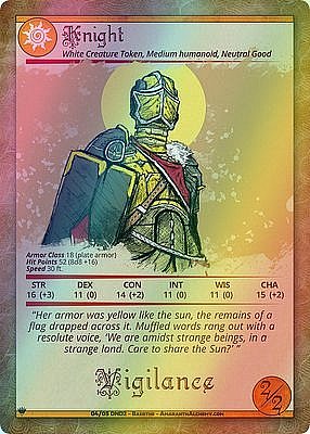 Knight MTG token 2/2 (v.2)