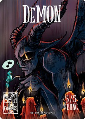 Demon MTG token 5/5