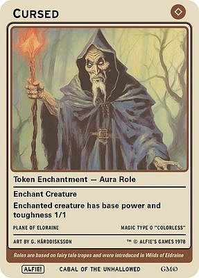 Cursed Role MTG token