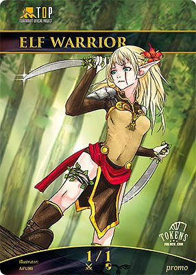 PROMO Elf Warrior 1/1 MTG token