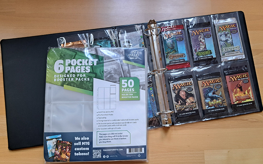 Finally pocket pages, designed specifically for booster packs! image