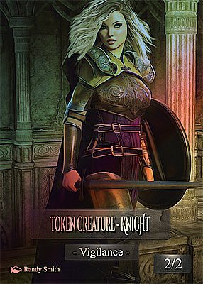 Knight MTG token 2/2