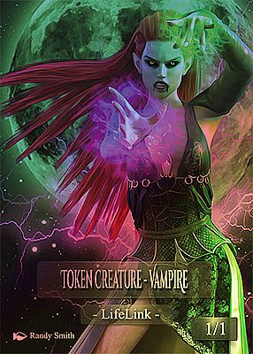 Vampire MTG token 1/1