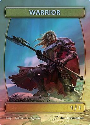 Warrior MTG token 1/1