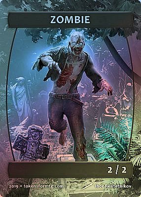 Zombie MTG token 2/2