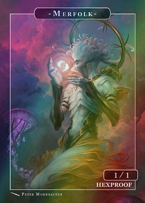 Merfolk MTG token 1/1