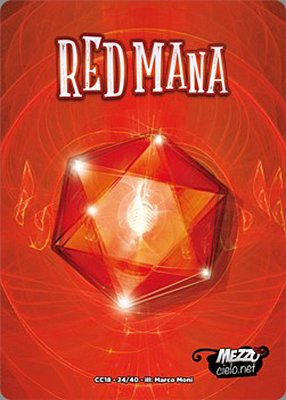 Red mana MTG token