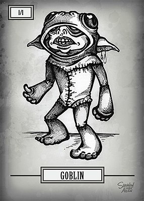 Goblin MTG token 1/1