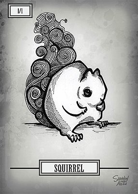 Squirrel MTG token 1/1