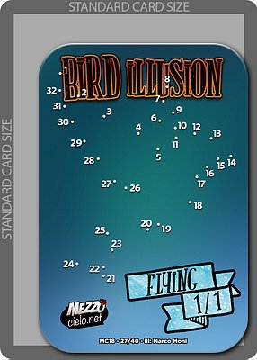 Bird Illusion MTG token 1/1