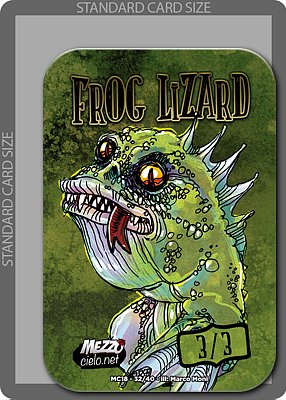 Frog Lizard MTG token 3/3