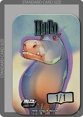 Hippo MTG token 1/1