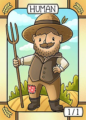 Human MTG token 1/1