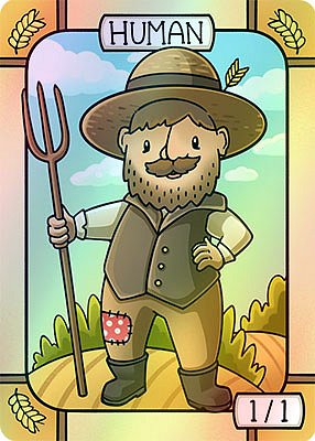 Human MTG token 1/1