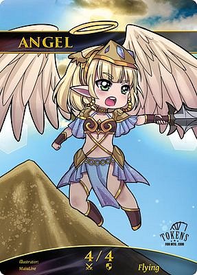 Chibi Angel MTG token 4/4