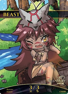 Chibi Beast MTG token 3/3