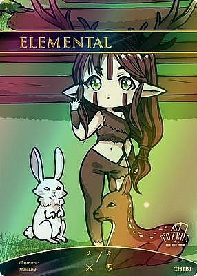 Chibi Elemental MTG token */*