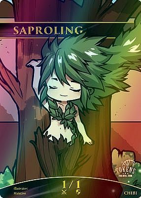 Chibi Saproling MTG token 1/1