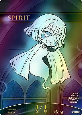 Chibi Spirit MTG token 1/1