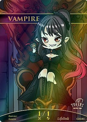 Chibi Vampire MTG token 1/1