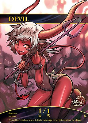 Devil MTG token 1/1
