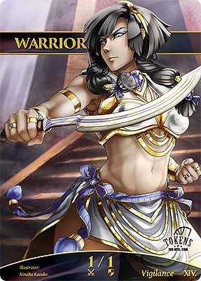 Warrior MTG token 1/1 (v.3)