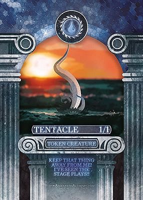 Tentacle MTG token 1/1