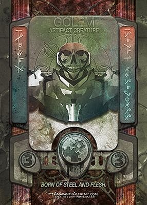 Golem MTG token 3/3