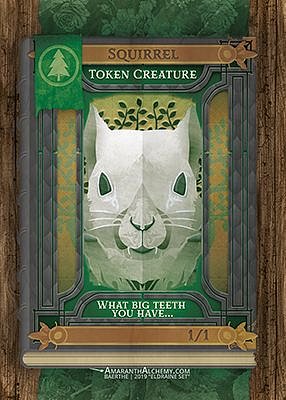 Squirrel MTG token 1/1