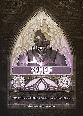 Zombie MTG token 2/2 (v.2)
