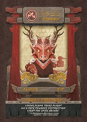 Dragon MTG token 5/5