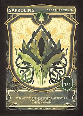 Saproling MTG token 1/1 (v.2)