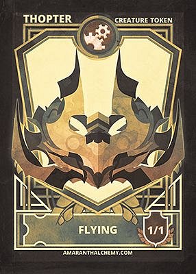 Thopter MTG token 1/1 (v.3)