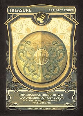 Treasure MTG token (v.4)