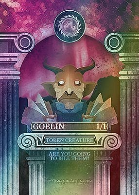 Goblin MTG token 1/1