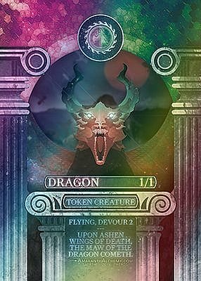 Dragon MTG token 1/1