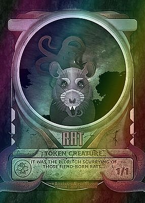 Rat MTG token 1/1