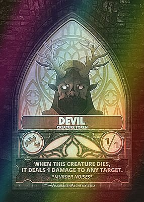 Devil MTG token 1/1