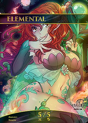 Elemental MTG token 5/5