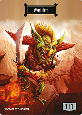 Goblin MTG token 1/1