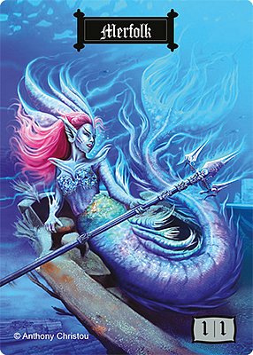 Merfolk MTG token 1/1