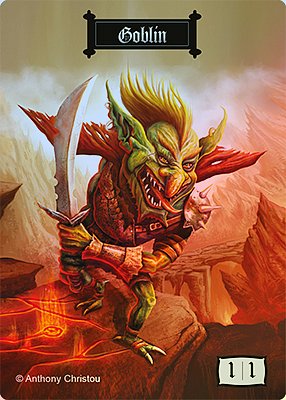 Goblin MTG token 1/1