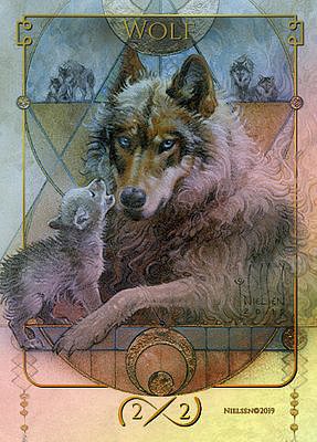 Wolf MTG token 2/2