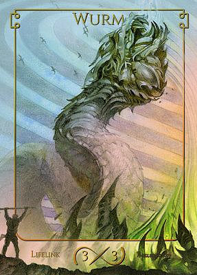 Wurm MTG token 3/3 (v.2)