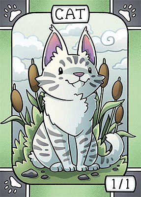 Cat MTG token 1/1 (v.3)