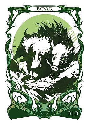 Boar MTG token 3/3