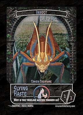 Insect MTG token 1/1 (v.3)